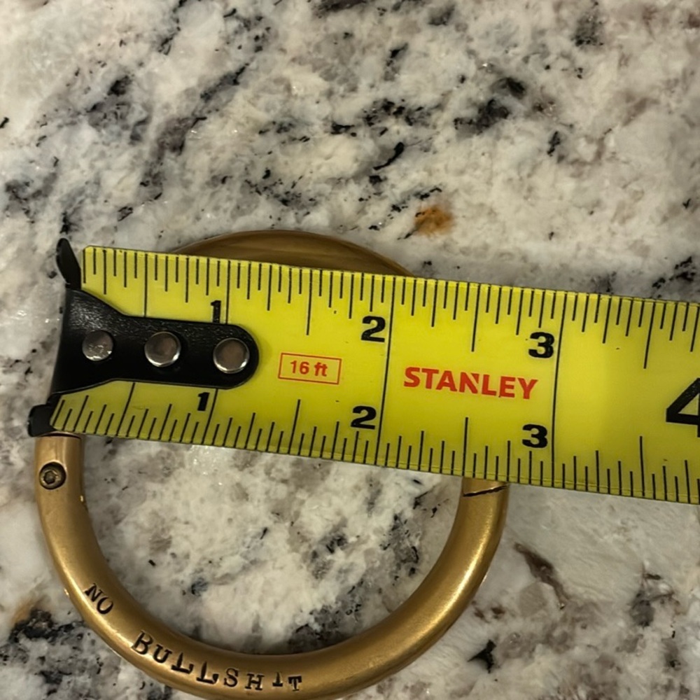 NO BULLSHIT. Just like Parker Thatch, Screw on brass Bull nose Bracelet w/2 keys - Picture 4 of 5